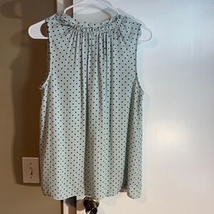 Ann Taylor Women’s Polka Dot Blouse – Size Medium